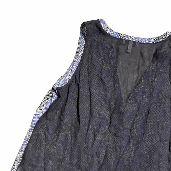 Joie Purple & Black Snakeskin Print Blouse XS - Picture 5 of 7